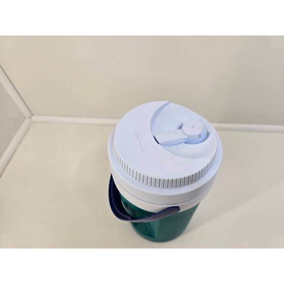 Rubbermaid 1691 Vtg Swivel Spout Insulated Jug 1/2 G Made in USA Teal - Picture 4 of 8